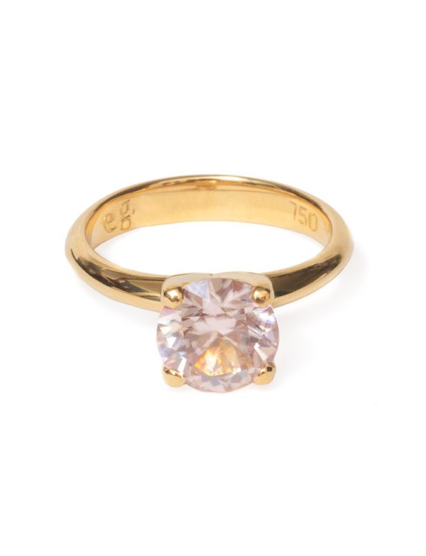 Poet’s Ring – Pink Champagne Zircon