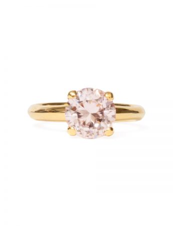 Poet’s Ring – Pink Champagne Zircon