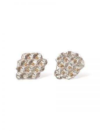 Pollen Stud Earrings – Silver & Gold