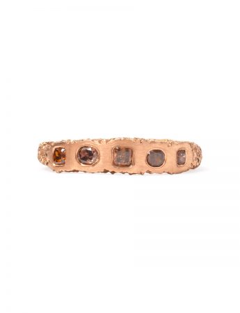 Sliced Orange Diamond Ring – Rose Gold