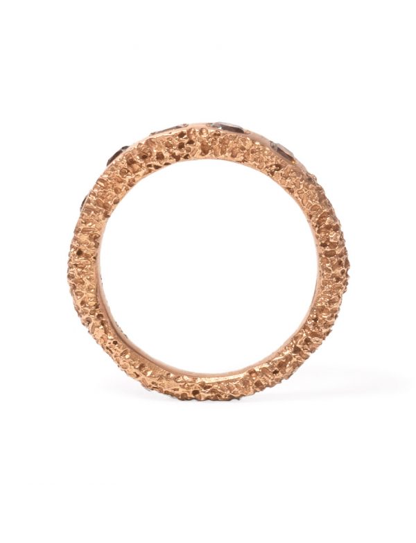 Sliced Orange Diamond Ring – Rose Gold