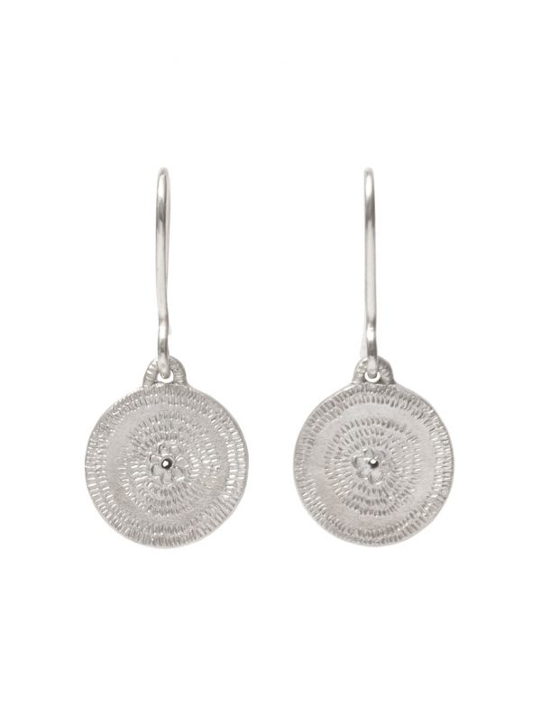 Small Rise Hook Earrings – Silver