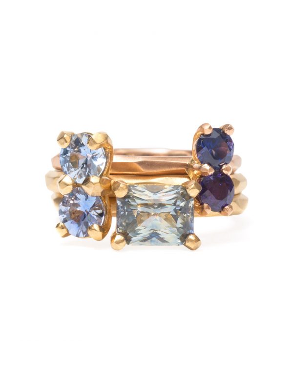 Soul Mate Ring – Pale Blue Sapphires