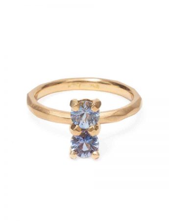 Soul Mate Ring – Pale Blue Sapphires