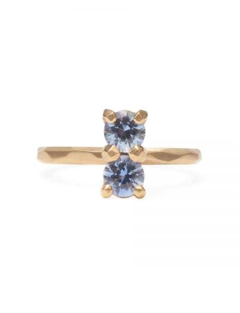 Soul Mate Ring – Pale Blue Sapphires