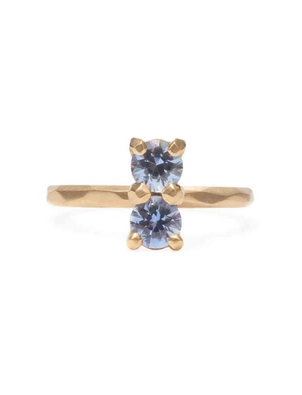 Soul Mate Ring – Pale Blue Sapphires
