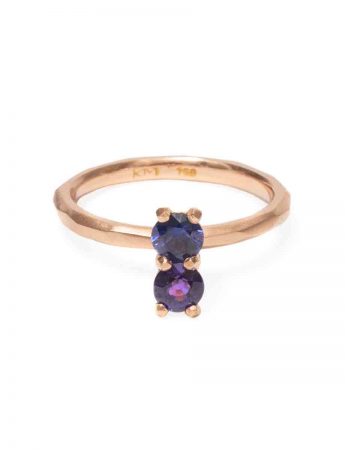 Purple Sapphire Soul Mate Ring – Rose Gold