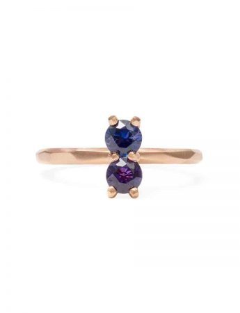 Purple Sapphire Soul Mate Ring – Rose Gold