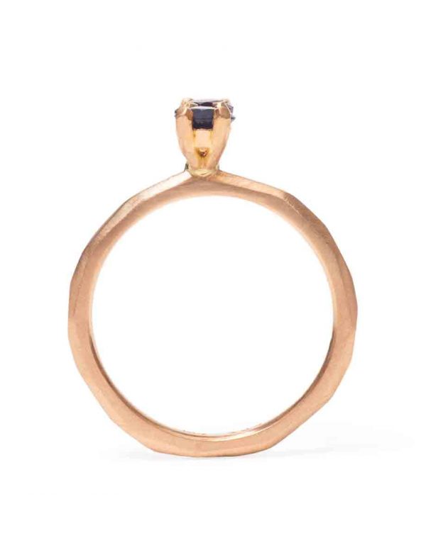 Purple Sapphire Soul Mate Ring – Rose Gold