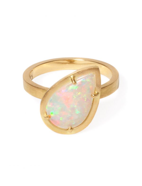 Crystal Opal Sunshower Ring