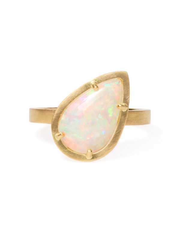 Crystal Opal Sunshower Ring