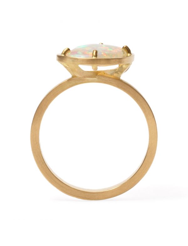 Crystal Opal Sunshower Ring