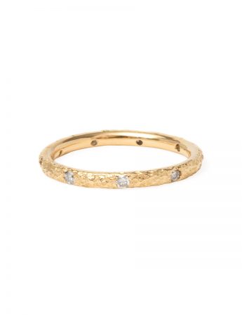 Whitechapel Eternity Ring – Yellow Gold with White Diamonds