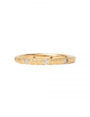 Whitechapel Eternity Ring – Yellow Gold with White Diamonds
