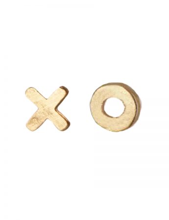 Kiss Hug Stud Earrings – Yellow Gold