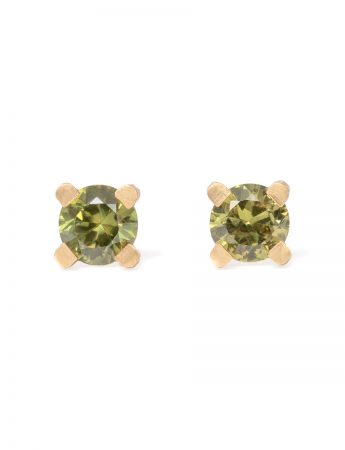 Round Spider Stud Earrings – Sapphire