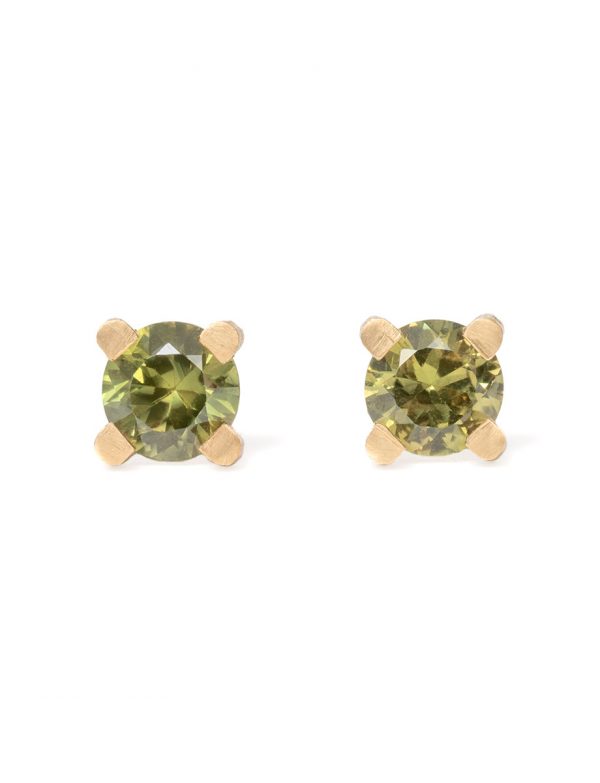 Round Spider Stud Earrings – Sapphire
