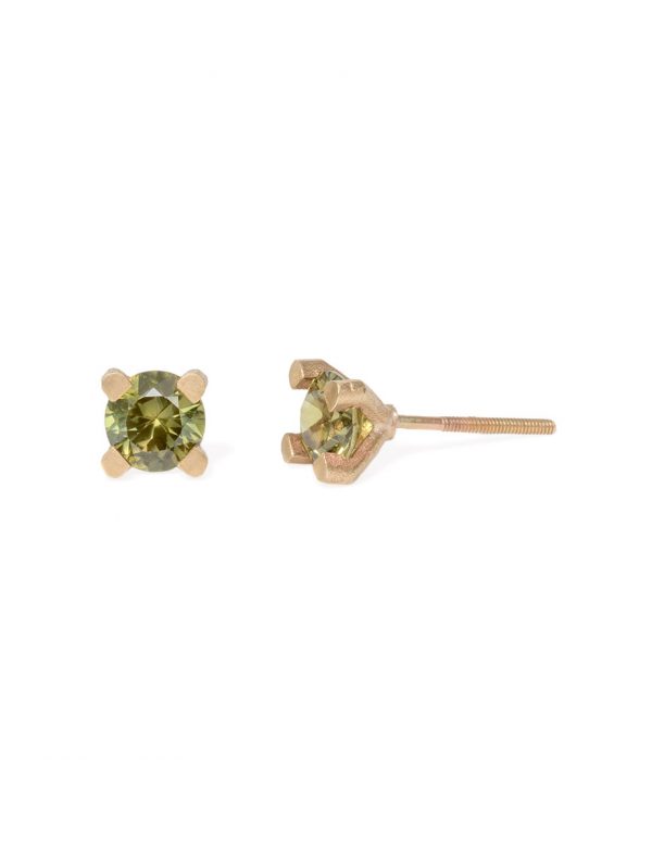 Round Spider Stud Earrings – Sapphire