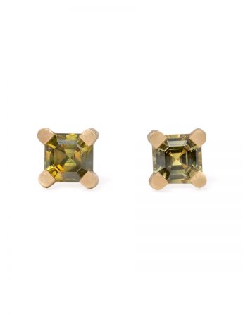 Square Spider Stud Earrings – Sapphire