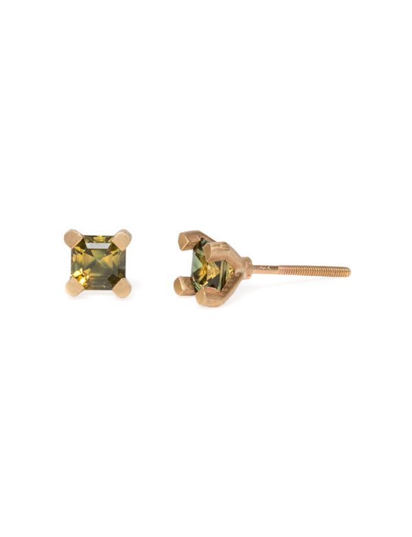 Square Spider Stud Earrings – Sapphire