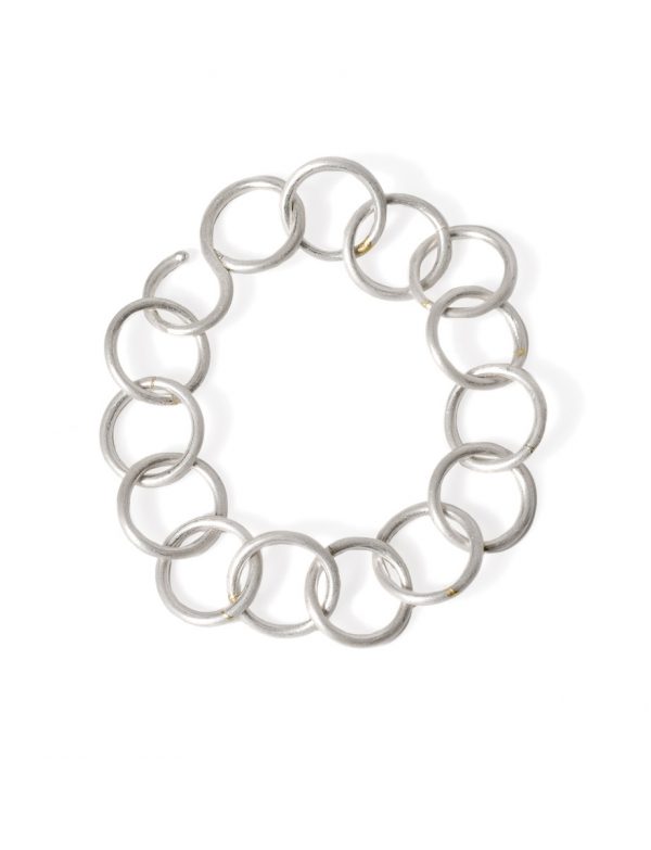 Anthem Bracelet – Silver & Yellow Gold
