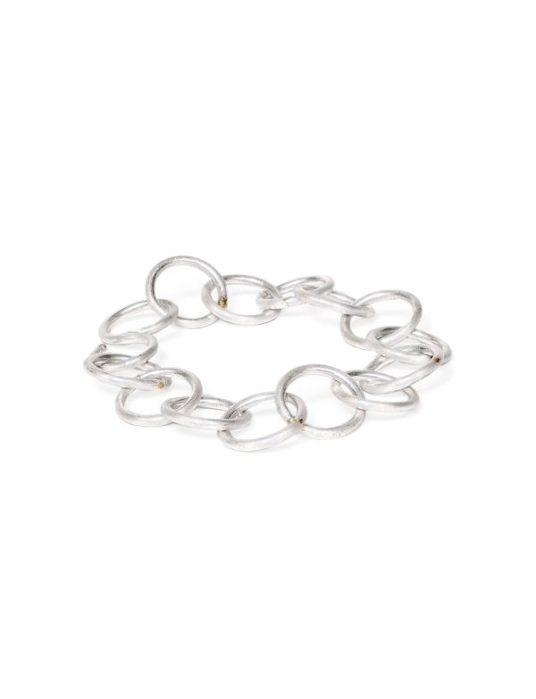 Anthem Bracelet – Silver & Yellow Gold