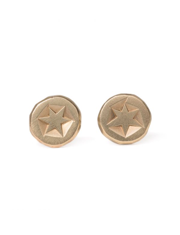 Catha Stud Earrings – Yellow Gold