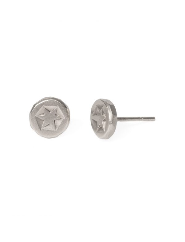 Catha Stud Earrings – Silver