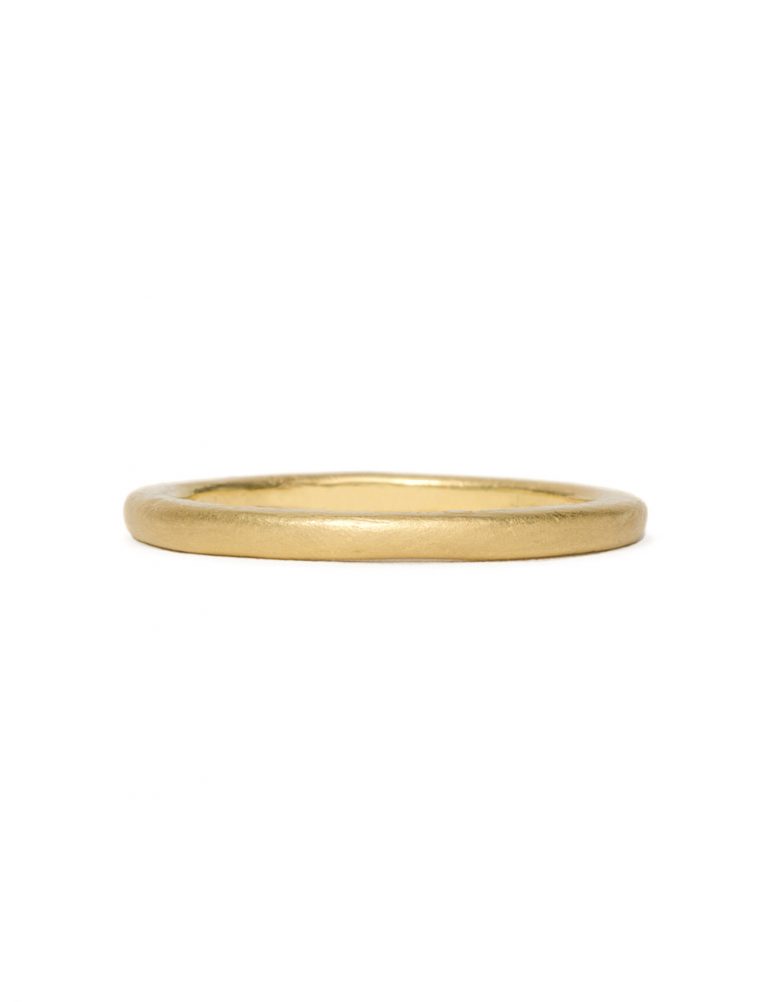 Fine Striae Ring – Yellow Gold