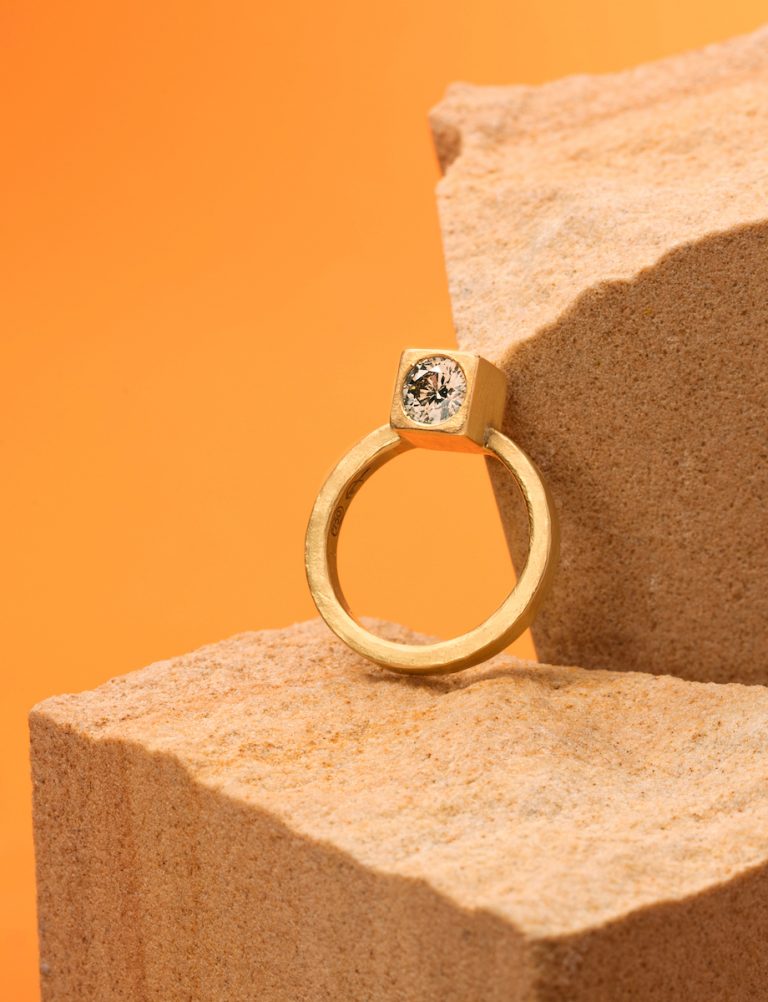 Monument Ring Two – Champagne Diamond