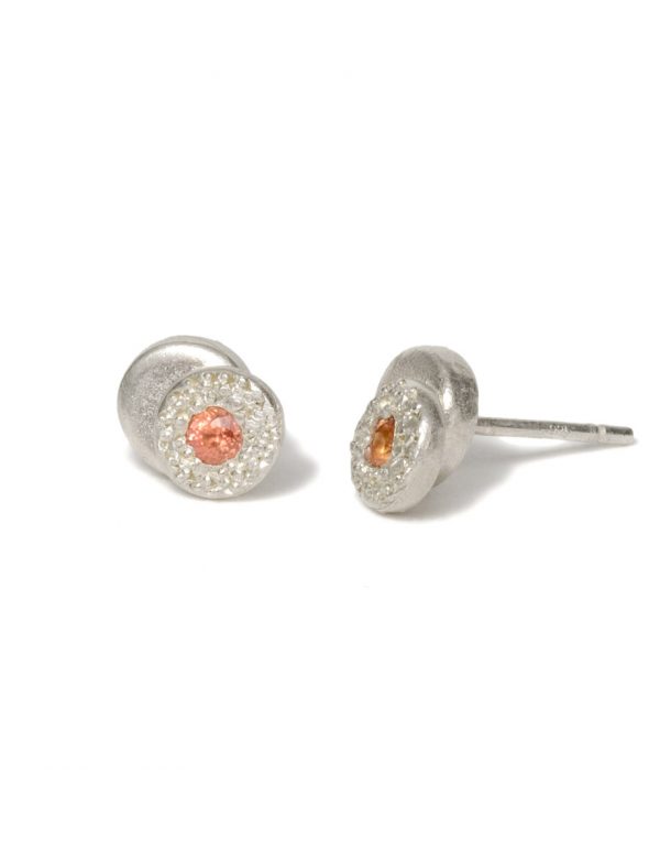 Beloved Assemblage Two Stack Silver Stud Earrings – Yellow Sapphires