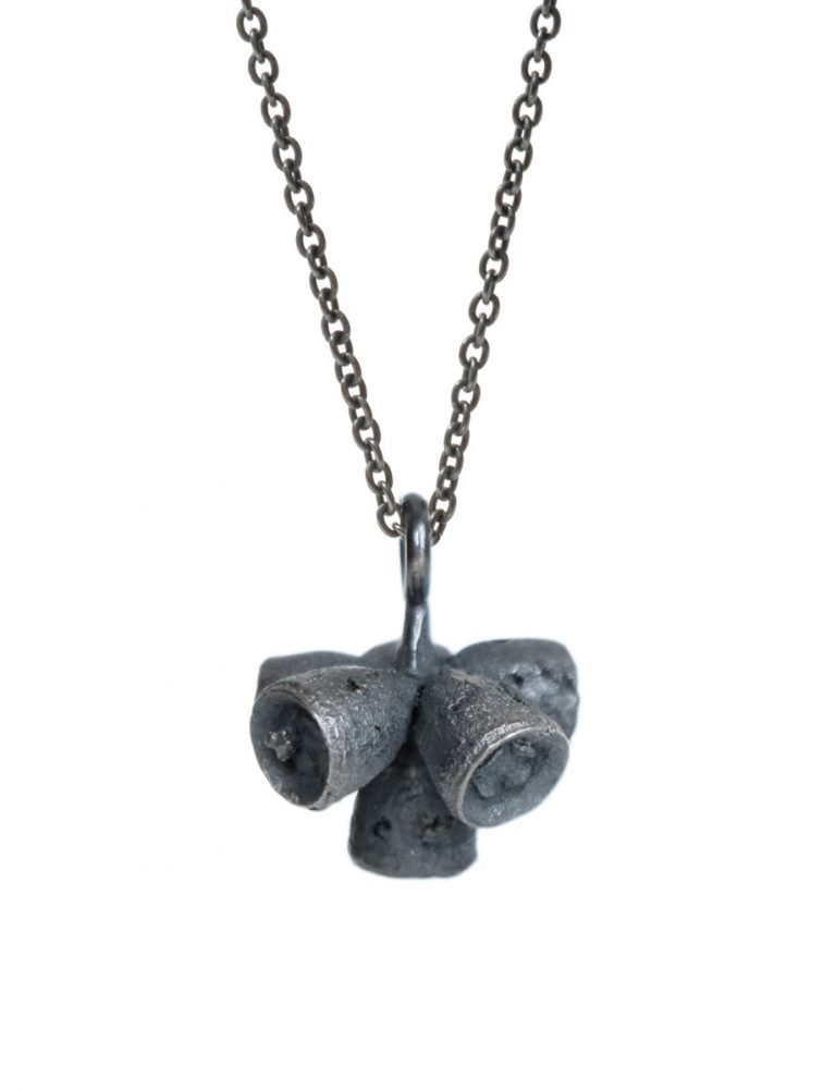 Bushwalker Gumnut Cluster Pendant Necklace – Black