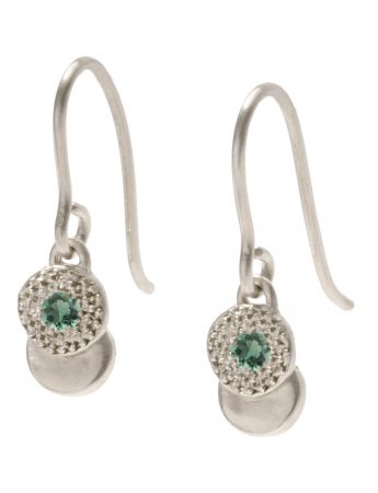 Beloved Assemblage Silver Hook Earrings – Green Tourmaline