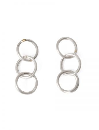 Anthem Three Earrings – Silver & Gold