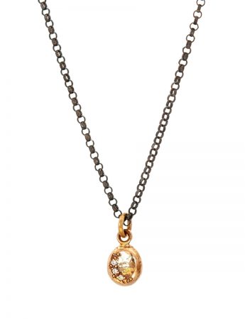 Glimmer Pendant Necklace – Yellow Gold & Diamonds
