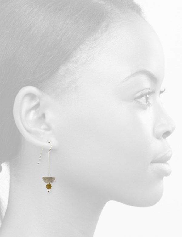 Hanging in the Balance Earrings – Silver & Gold