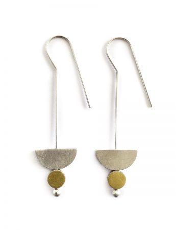 Hanging in the Balance Earrings – Silver & Gold