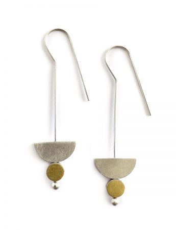 Hanging in the Balance Earrings – Silver & Gold