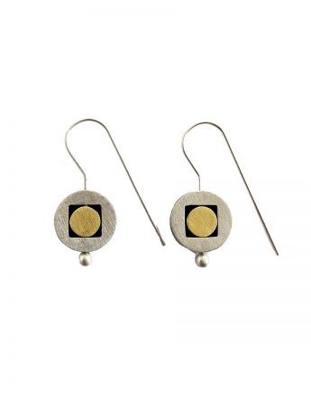 Within You Earrings – Silver & Gold