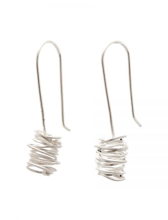 Coil Hook Earrings – Silver