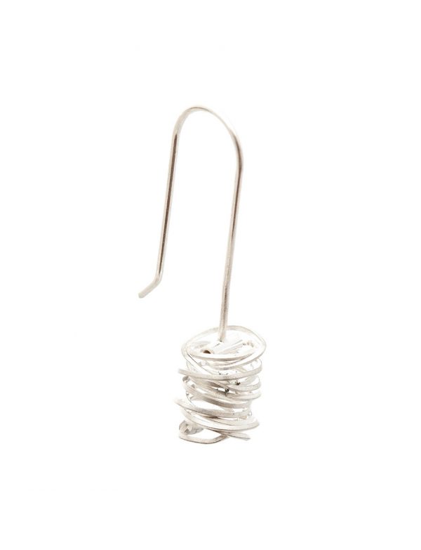 Coil Hook Earrings – Silver