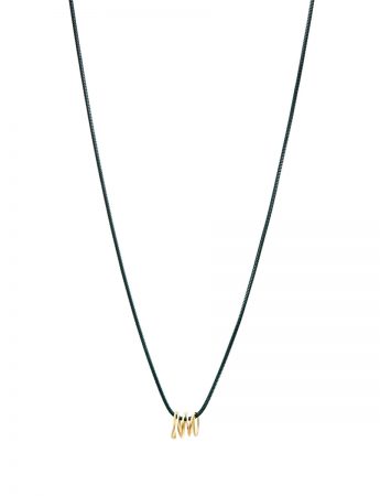 Long Coil Pendant Necklace – Yellow Gold