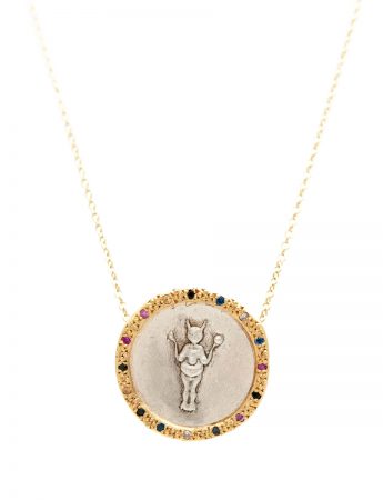 Divine Mojo Coin Necklace – Sapphires