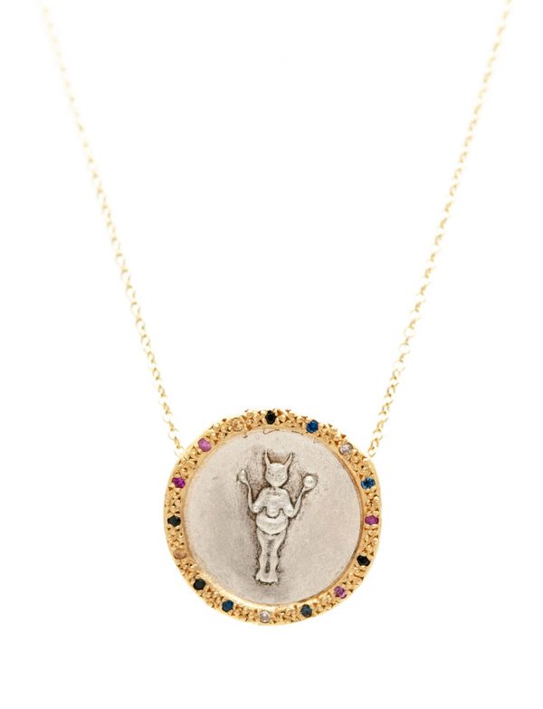 Divine Mojo Coin Necklace – Sapphires