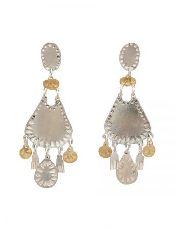 Droplet Dream Earrings – Silver & Gold