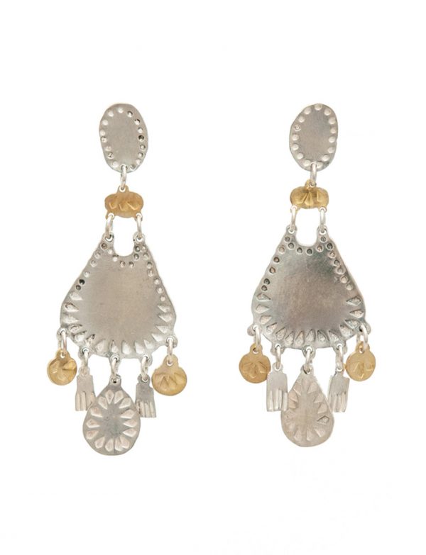 Droplet Dream Earrings – Silver & Gold
