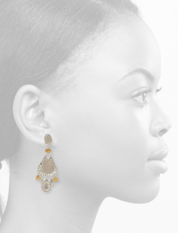 Droplet Dream Earrings – Silver & Gold