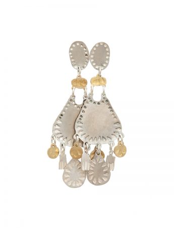 Droplet Dream Earrings – Silver & Gold