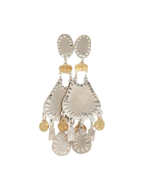 Droplet Dream Earrings – Silver & Gold