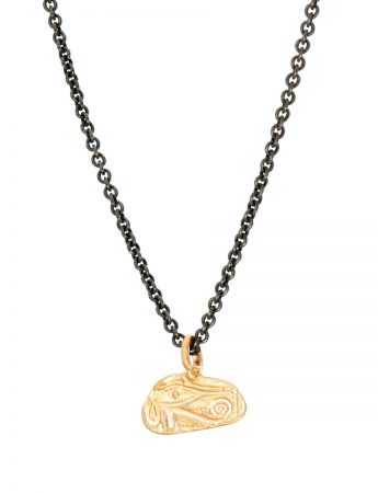 Egyptian Eye Pendant Necklace – Yellow Gold